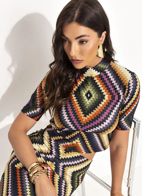 Farm - Blusa Cropped Pretti Preto 7