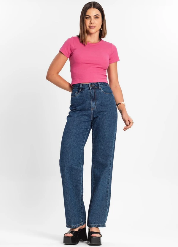 Rovitex - Blusa Cropped Ribana Básica Rosa 3