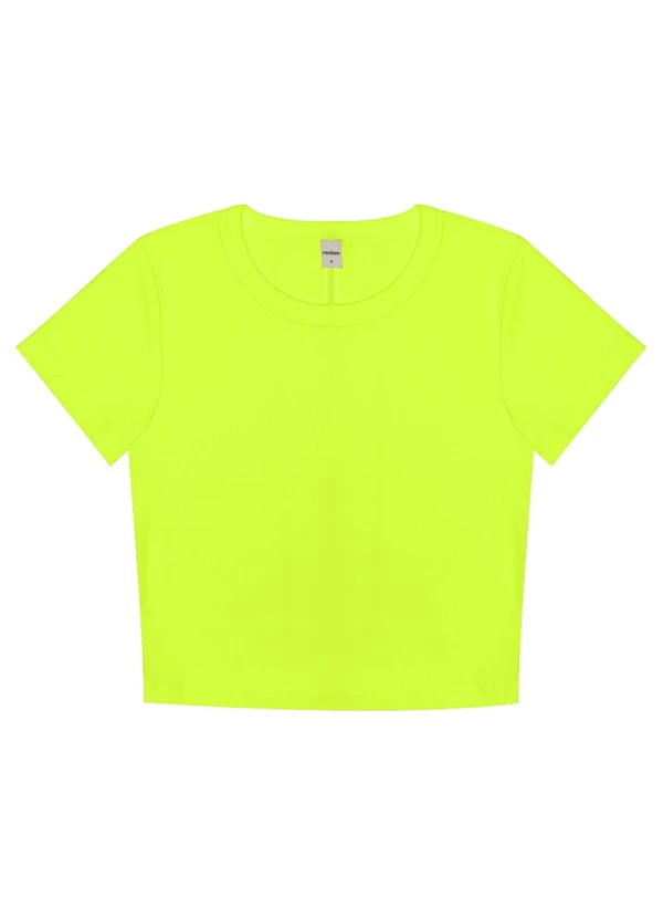 Rovitex - Blusa Cropped Ribana Básica Verde