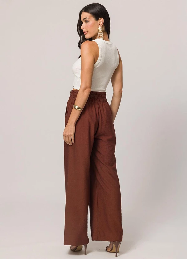 Doce Trama - Blusa Cropped sem Manga em Ribana Casual Branco 4