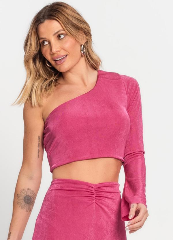 Rovitex - Blusa Cropped Slink Feminina Kohmar Rosa