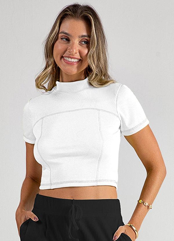 Use Modo - Blusa Cropped Trancador Branco