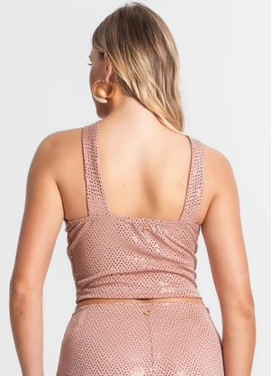 Endless - Blusa Cropped Transpassada Rose Gold - ENDLESS