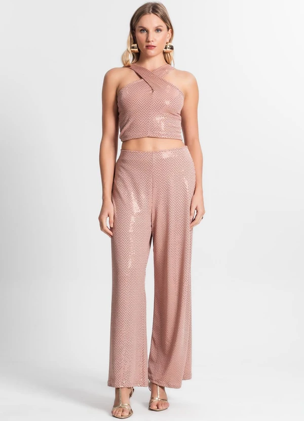 Endless - Blusa Cropped Transpassada Rose Gold 3