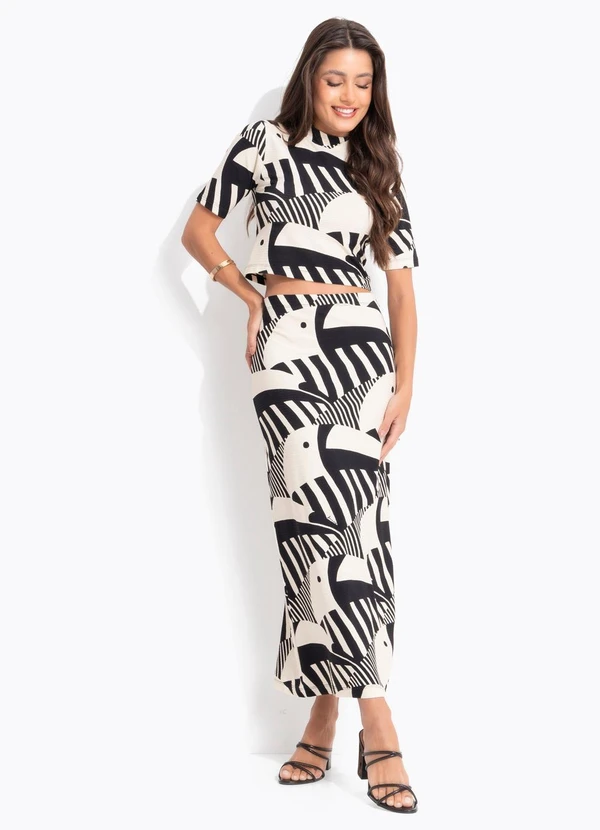 Farm - Blusa Cropped Tuca Legal Preto 3