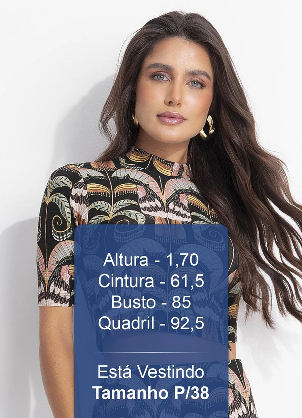 Farm - Blusa Cropped Tucano Real Preto 5