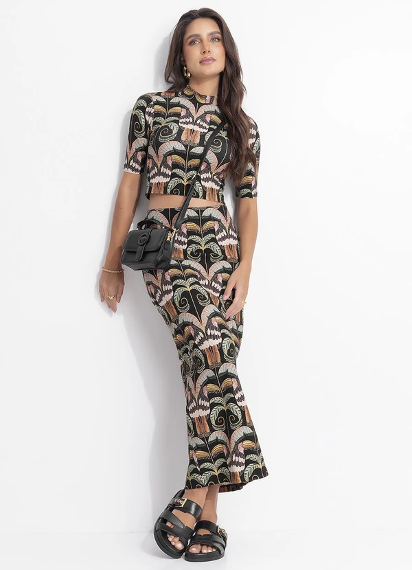 Farm - Blusa Cropped Tucano Real Preto 6