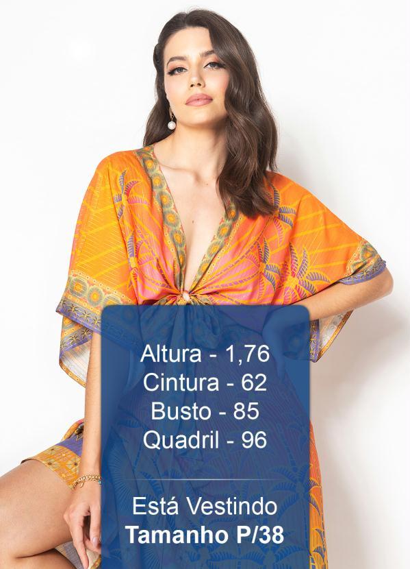 Farm - Blusa de Viscose no Solarium Laranja 5