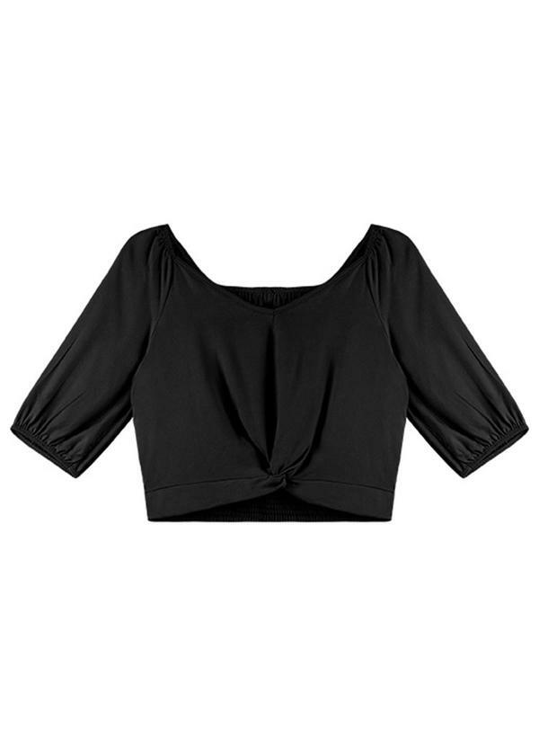 Rezzato - Blusa Elegant Tie Adulto Feminino Preto