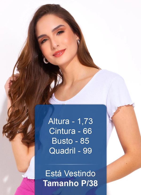 Bimini - Blusa em Ribana Canelada Branco 5