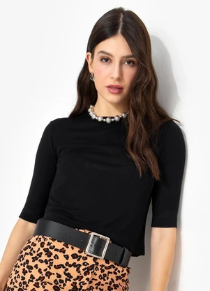 You Premium - Blusa em Viscose Preto - YOU PREMIUM