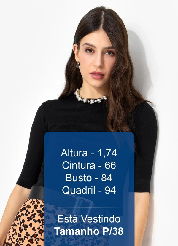 You Premium - Blusa em Viscose Preto 5