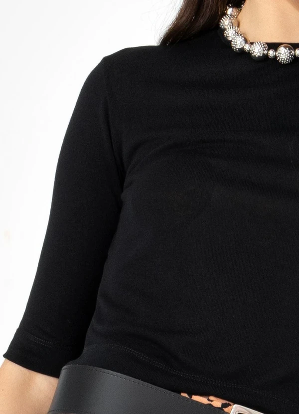 You Premium - Blusa em Viscose Preto 6