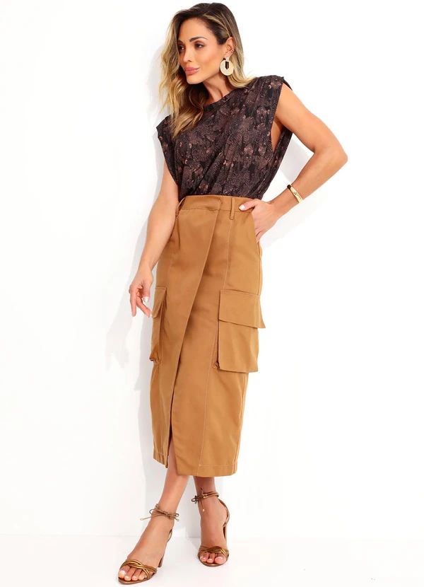 Colcci - Blusa Estampada Preto 3