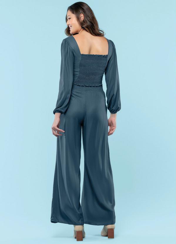 Marialícia - Blusa Feminina Adulto Azul 4