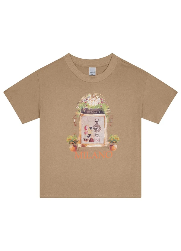 Malwee - Blusa Feminina Box Milano Marrom