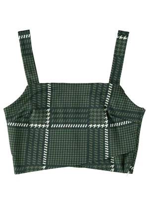 Enfim - Blusa Feminina Cropped Verde - ENFIM