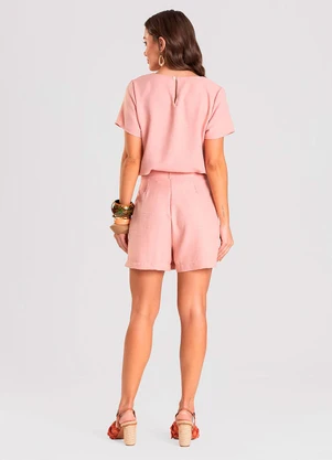 Dianna - Blusa Feminina de Tecido Rosa - DIANNA