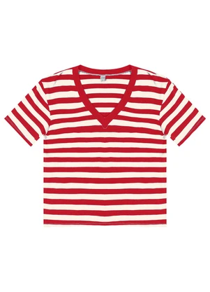 Rovitex - Blusa Feminina em Ribana de Viscose Vermelho - ROVITEX