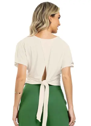 Endless - Blusa Feminina Estampa de Flores Bege - ENDLESS