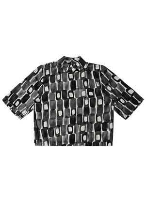 Endless - Blusa Feminina Estampada Gola Alta Preto - ENDLESS