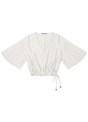 Endless - Blusa Feminina Manga 3/4 Bege - ENDLESS