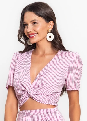 Endless - Blusa Feminina Transpassada Air Flow Roxo - ENDLESS