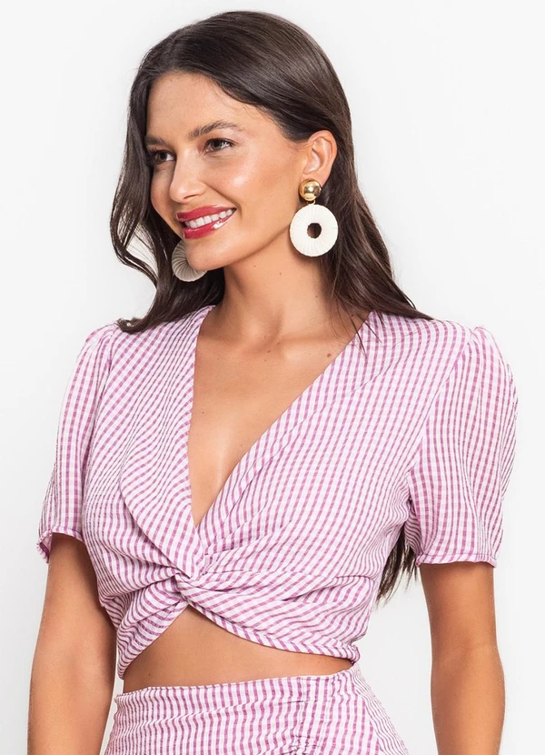 Endless - Blusa Feminina Transpassada Air Flow Roxo