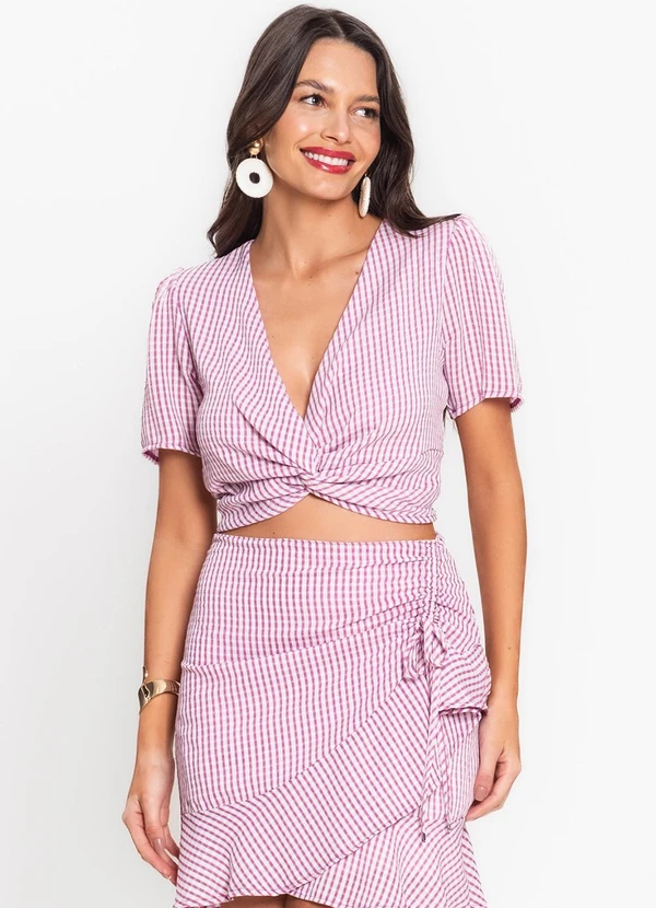 Endless - Blusa Feminina Transpassada Air Flow Roxo 4