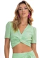 Endless - Blusa Feminina Transpassada Air Flow Azul - variação: Verde