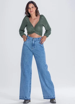 Marialícia - Blusa Feminino Verde - MARIALÍCIA