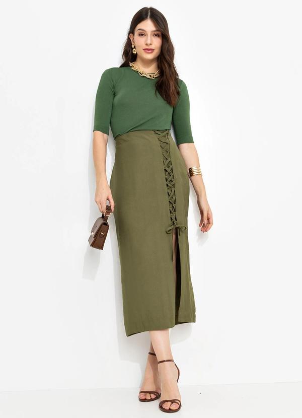 You Premium - Blusa Mc em Viscose Verde 10