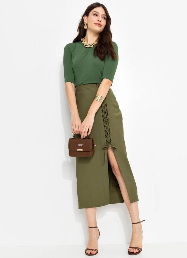 You Premium - Blusa Mc em Viscose Verde 3