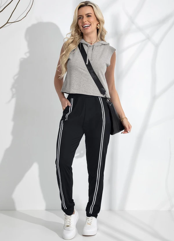 Moda Pop - Blusa Mescla Claro em Moletinho 3