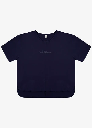 Select - Blusa Mullet Feminina Azul - SELECT