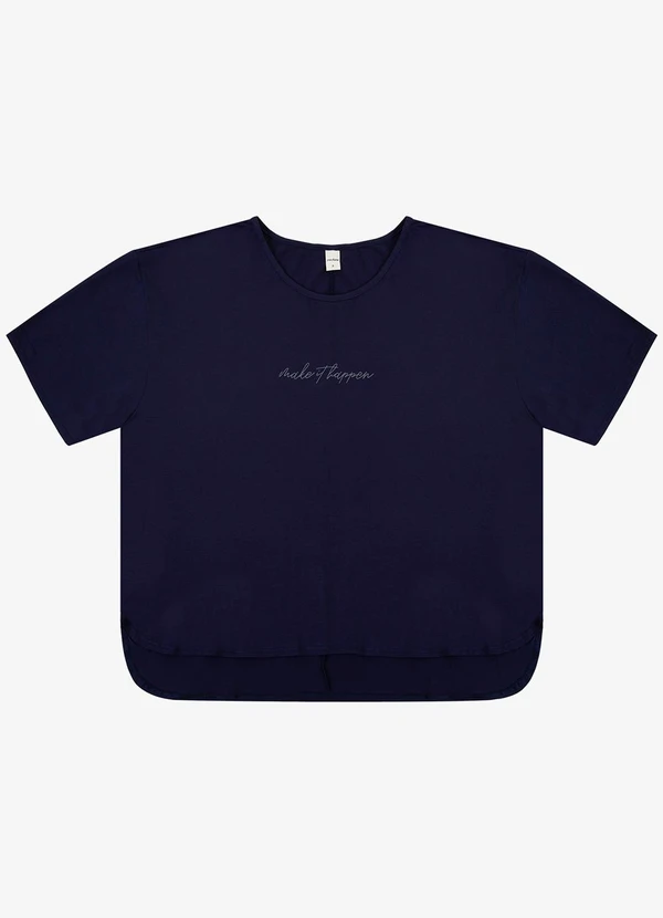 Select - Blusa Mullet Feminina Azul