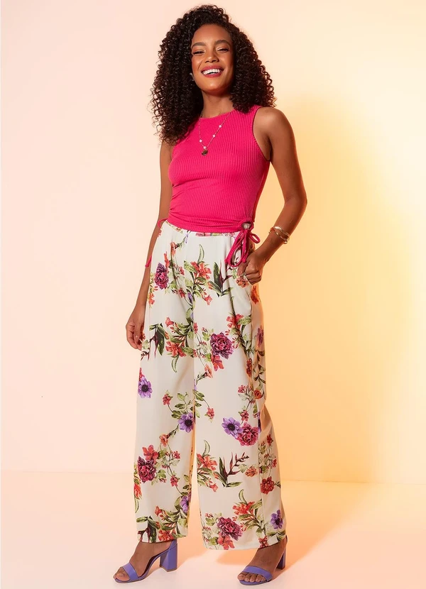 Moda Pop - Blusa Pink em Ribana Canelada 3