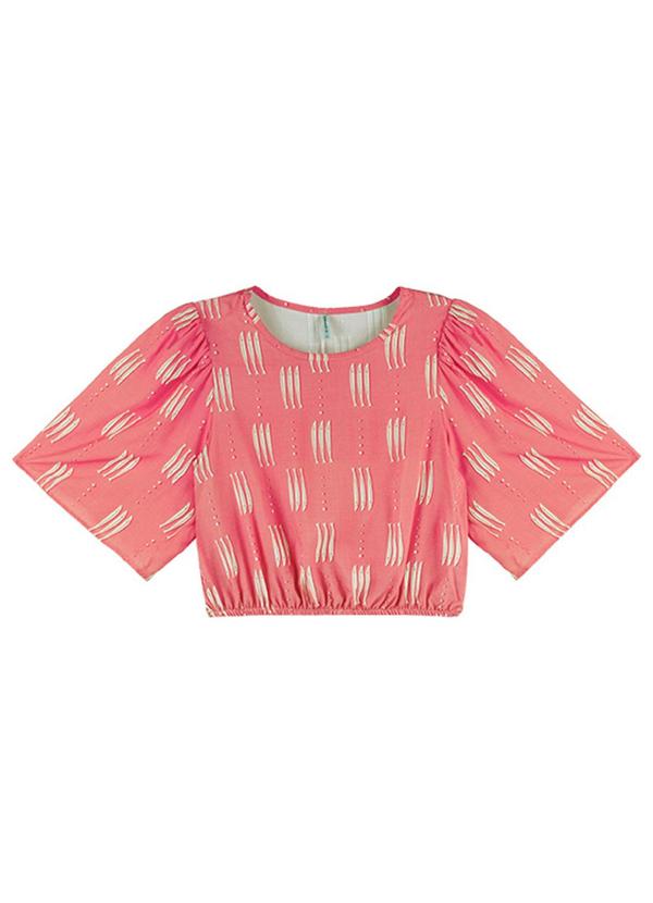 Outlet - Blusa Playful Summer Adulto Feminino Rosa
