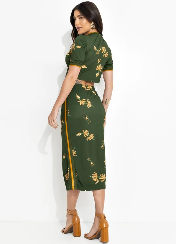 Farm - Blusa Retilínea Brilho de Banana Verde 4