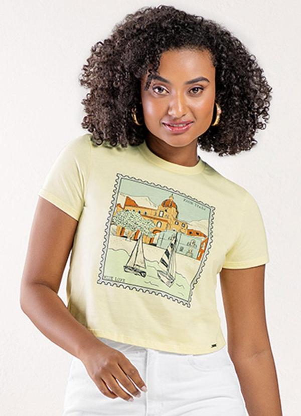 Rezzato - Blusa Sentimentos do Mediterrâneo Adulto Amarelo