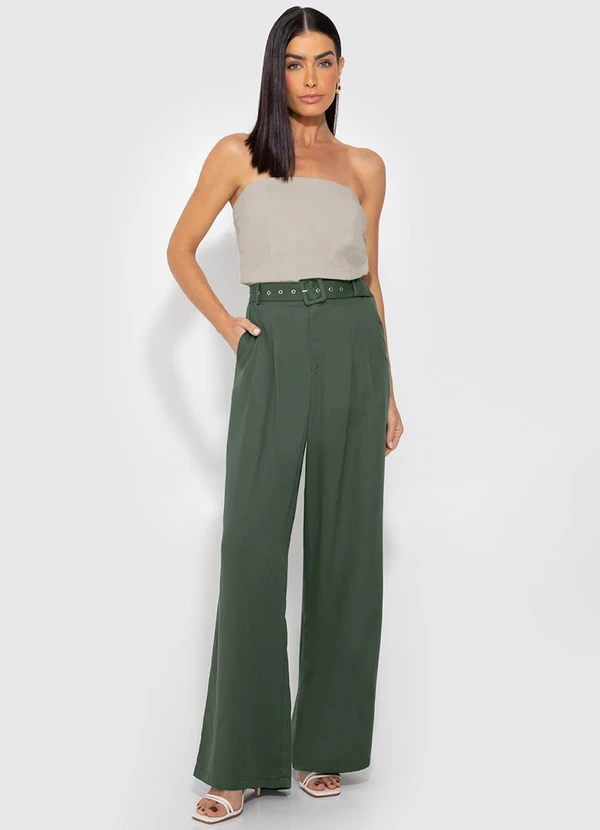 Enfim - Blusa Taupe Justa em Viscolinho 3