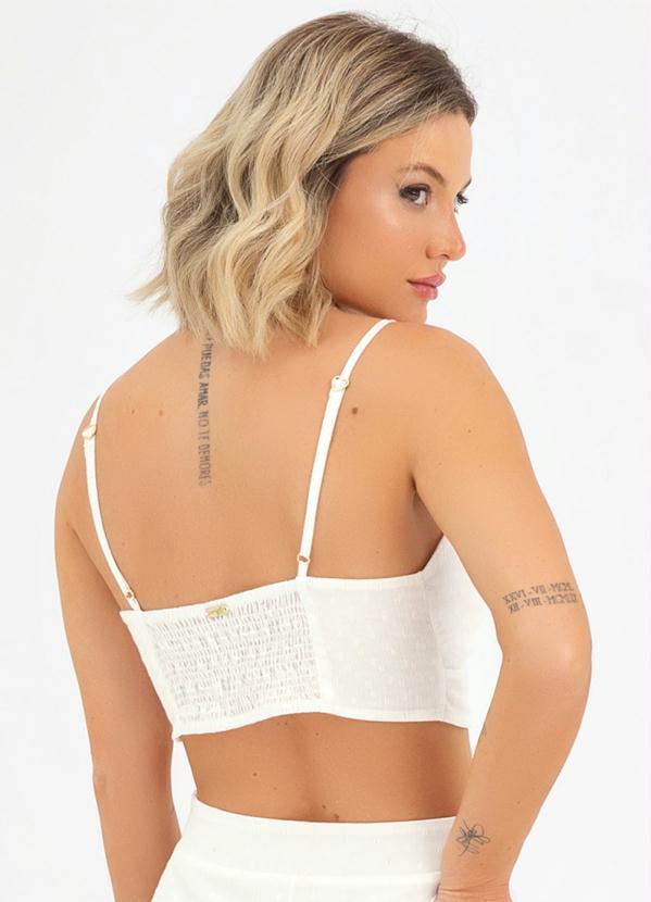 Angel - Blusa Top Brilho Bege 2