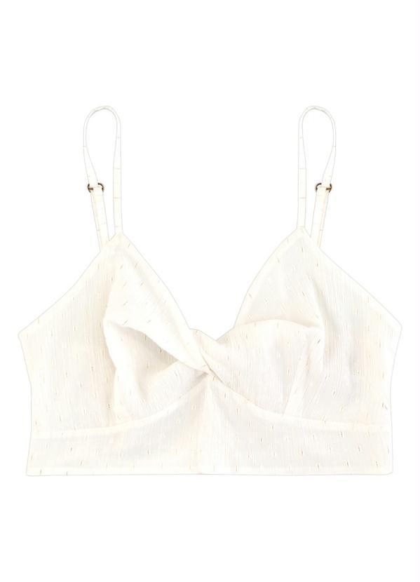 Angel - Blusa Top Brilho Bege 3