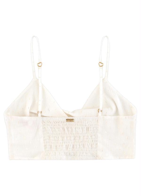 Angel - Blusa Top Brilho Bege 4