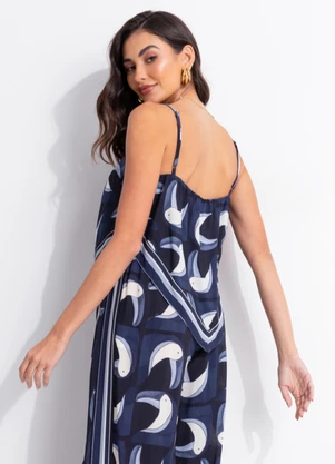 Farm - Blusa Tuca Tropical Preto - FARM