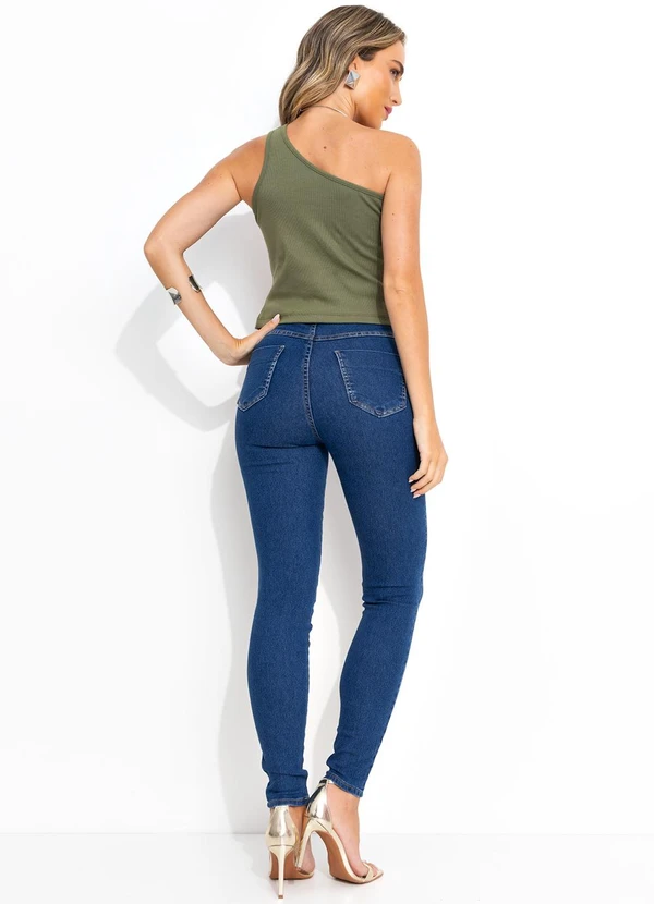 Bimini - Blusa Verde em Canelado 5