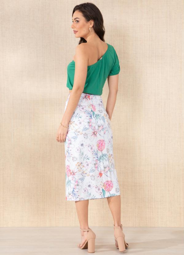 Outlet - Blusa Verde um Ombro Só 4