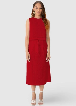 Malwee - Blusa Vermelha Cropped em Laíse - MALWEE