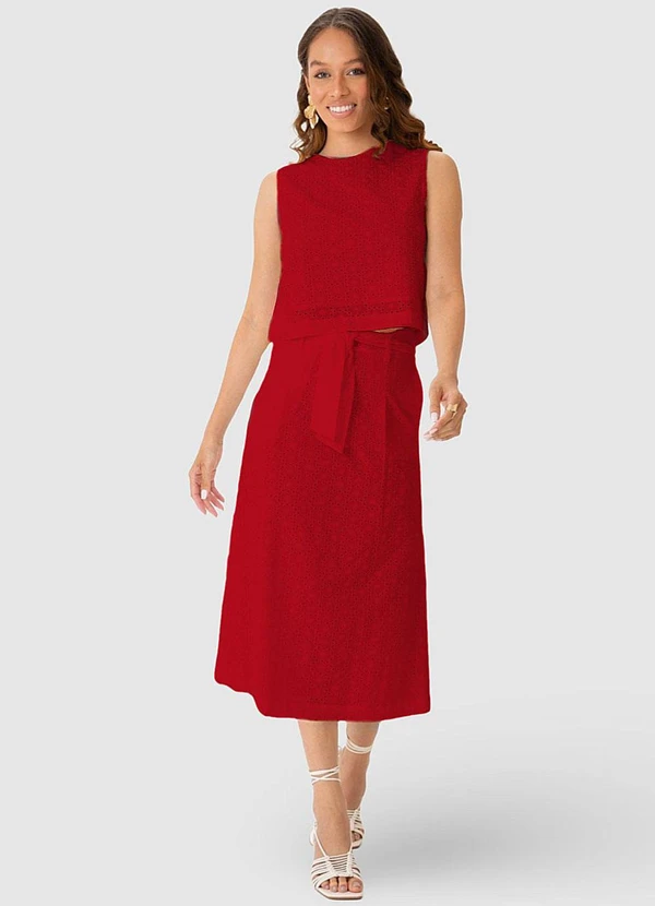 Malwee - Blusa Vermelha Cropped em Laíse 3