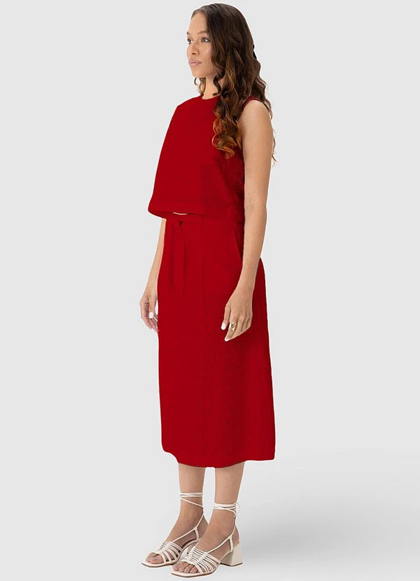 Malwee - Blusa Vermelha Cropped em Laíse 4